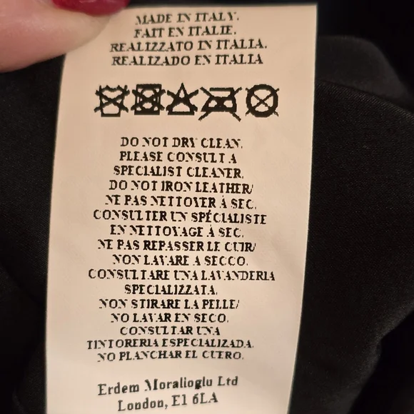 NWT ERDEM Hudson Navy Sleeveless Crystal Embellished Midi Dress, Sz 6 - Picture 9 of 11